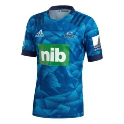 Adidas Blues Mens Home Rugby Shirt ED7931 Blue