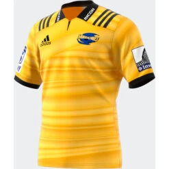 Rugby Gear Shop 23 Adidas Hurricanes Mens Home Rugby Shirt EC8546 Black