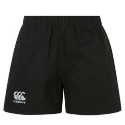 Canterbury Childrens/Kids Polyester Rugby Shorts (Black)