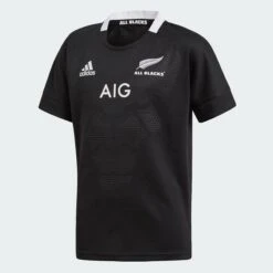 ADIDAS Adult Rugby Short-Sleeved All Blacks Replica Home Shirt - Black