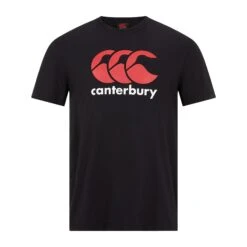 Rugby Gear Shop 36 Canterbury Mens Logo TShirt (Black/White/Red)